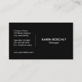 Einfaches Corporate Headset Visitenkarte (Rückseite)