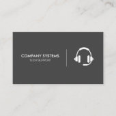 Einfaches Corporate Headset Visitenkarte (Vorderseite)