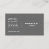 Einfaches Corporate Headset Visitenkarte (Rückseite)