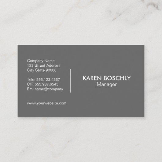 Einfaches Corporate Headset Visitenkarte (Rückseite)