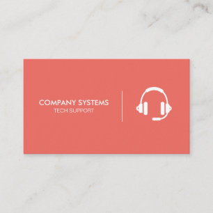 Einfaches Corporate Headset Visitenkarte