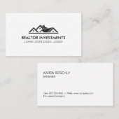 Einfaches Corporate Real Anwesen Agent Visitenkarte (Vorne/Hinten)