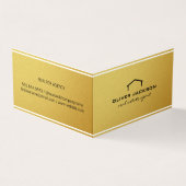 Einfaches Corporate Real Anwesen Agent Visitenkarten (Vorderseite)