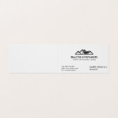 Einfaches Corporate Real Anwesen Agent Visitenkarten (Außenseite Aufgefaltet)