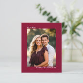 Einfaches Cranberry Red BUDGET Hochzeitsstipendium (Stehend Vorderseite)