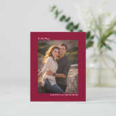 Einfaches Cranberry Red BUDGET Hochzeitsstipendium (Stehend Vorderseite)