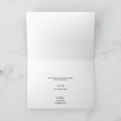 Einfaches Creme Beige Business Logo Custom Dankeskarte (Innenseite)