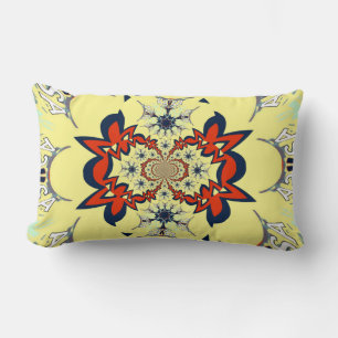 Einfaches, cremig-elegantes Musterdesign Lendenkissen