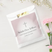 Einfaches Cross Elegante Rose Gold Erstkommunion Geschenktütchen (Versiegelt)