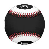Einfaches Custom Business Weißes Logo und Schwarze Baseball (Vorderseite)