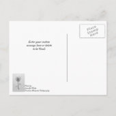 Einfaches Daisy Denken Sie an Ihre Postkarte (Rückseite)