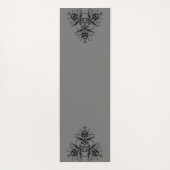 Einfaches Damask-Muster Mit Monogramm Yogamatte (Rückseite)