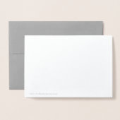Einfaches Danke Folienkarte (Rückseite mit Umschlag)