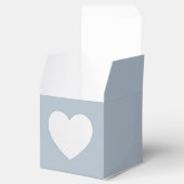 Einfaches Dankeschön Blue Names Date Custom Weddin Geschenkschachtel (Geöffnet)