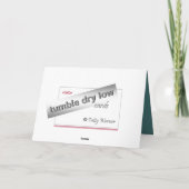 Einfaches Dankeschön Dankeskarte (Rückseite)