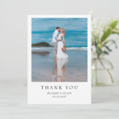 Einfaches Dankeschön für die Einladung (Stehend Vorderseite)