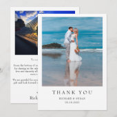 Einfaches Dankeschön für die Einladung (Vorne/Hinten)