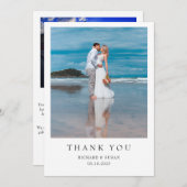 Einfaches Dankeschön für die Einladung (Vorne/Hinten)