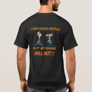 Einfaches Dark HorseShoe Pitching T-Shirt