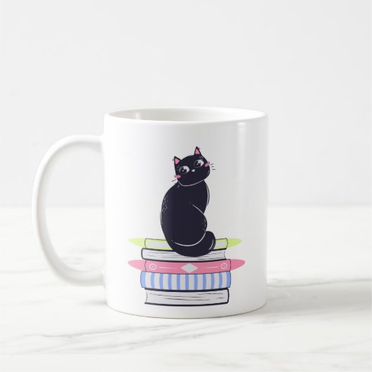 Einfaches Dash-Charm Adventure Black Cat Colorful  Kaffeetasse (Links)