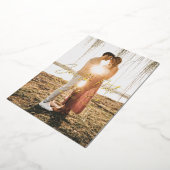 Einfaches Datum Moderne Hochzeit speichern das Dat Folieneinladung (Gedreht)