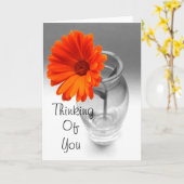 Einfaches Denken Karte (Gelbe Blume)