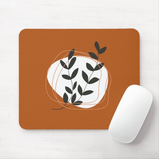 Einfaches Design Abstrakt und Natur Grün Mou Mousepad (Mit Mouse)