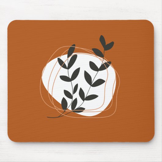 Einfaches Design Abstrakt und Natur Grün Mou Mousepad (Vorne)