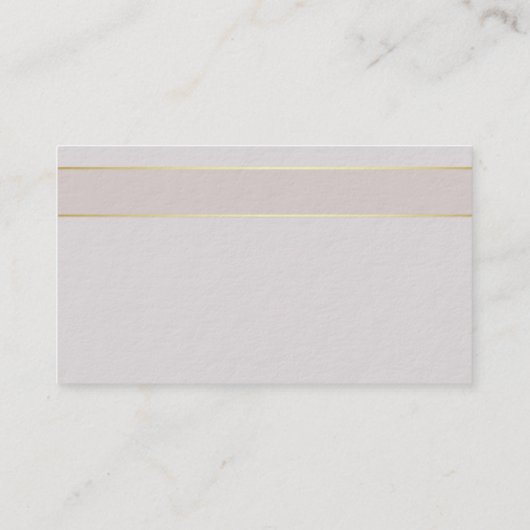 Einfaches Design Beruflich Elegante Harmonische Fa Visitenkarte (Rückseite)