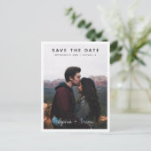 Einfaches Design des Fotos - Weiße Grenze Save the Ankündigungspostkarte (Stehend Vorderseite)
