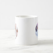 Einfaches Design des Zwei-Circle-Fotos Kaffeetasse (Mittel)