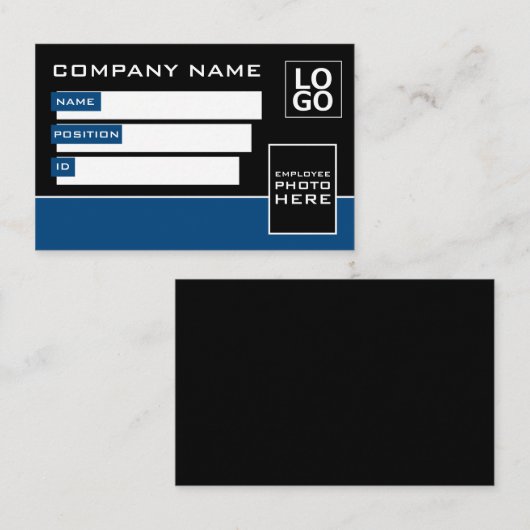 Einfaches Design, Foto-ID-Karten Visitenkarte (Vorne/Hinten)