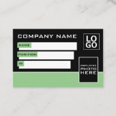 Einfaches Design, Foto-ID-Karten Visitenkarte (Vorderseite)