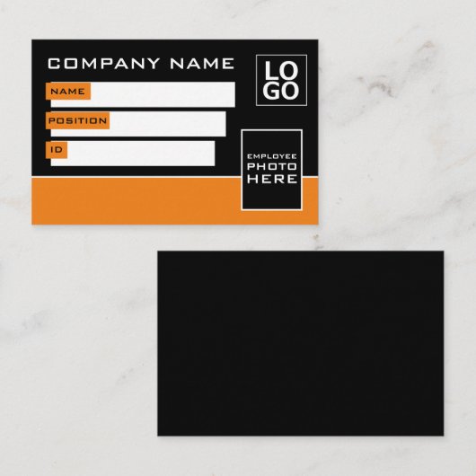 Einfaches Design, Foto-ID-Karten Visitenkarte (Vorne/Hinten)