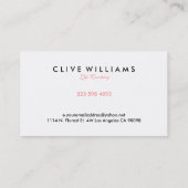 Einfaches Design für Gecoacht Logos im modernen Le Visitenkarte (Rückseite)