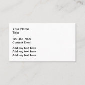 Einfaches Design für Geschäftskarten im Automobils Visitenkarte (Rückseite)