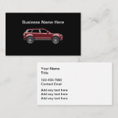 Einfaches Design für Geschäftskarten im Automobils Visitenkarte (Vorne/Hinten)