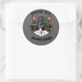 einfaches Design für jeden!!! Runder Aufkleber (Tasche)