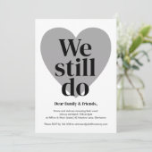 Einfaches Design für Neueinladungen Einladung (Stehend Vorderseite)