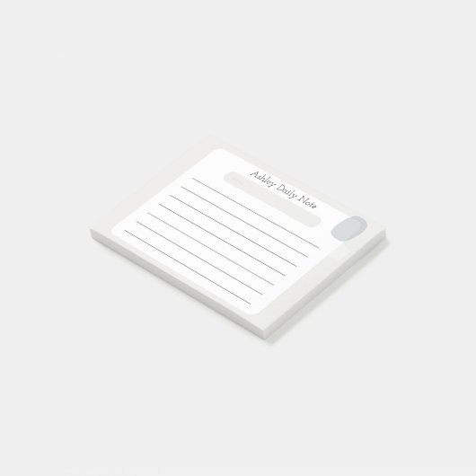 Einfaches Design für Quick Notes Post-it Klebezettel (angewinkelt)