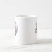 Einfaches Design für zwei Herzstücke Foto Kaffeetasse (Mittel)