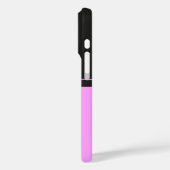 Einfaches Design in dunkelgrau und rosa Case-Mate iPhone Hülle (Rückseite / Links)