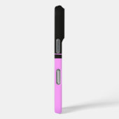 Einfaches Design in dunkelgrau und rosa Case-Mate iPhone Hülle (Rückseite / Rechts)
