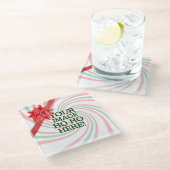 Einfaches Design in nur einem Schritt Glasuntersetzer (Schrägansicht)