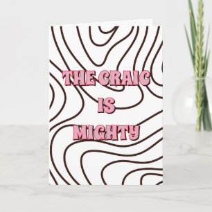 Einfaches Design, irisch The craic is mighty  Karte