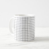 Einfaches Design Kariert Square Pattern - Tasse (Vorderseite Links)