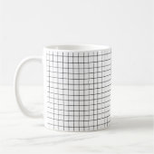 Einfaches Design Kariert Square Pattern - Tasse (Links)