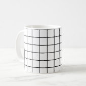 Einfaches Design Kariert Square Pattern - Tasse (Vorderseite Links)