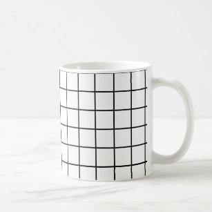 Einfaches Design Kariert Square Pattern - Tasse