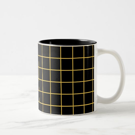 Einfaches Design Kariert Square Pattern - Tasse (Rechts)
